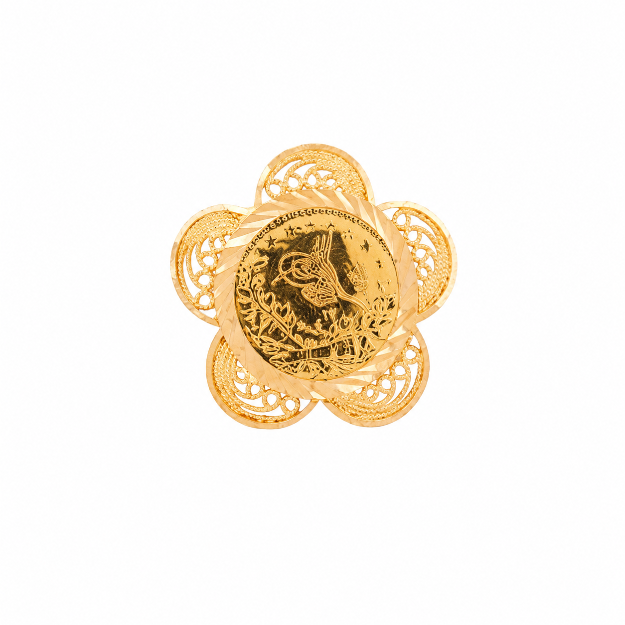 The Coin Flower Ring
