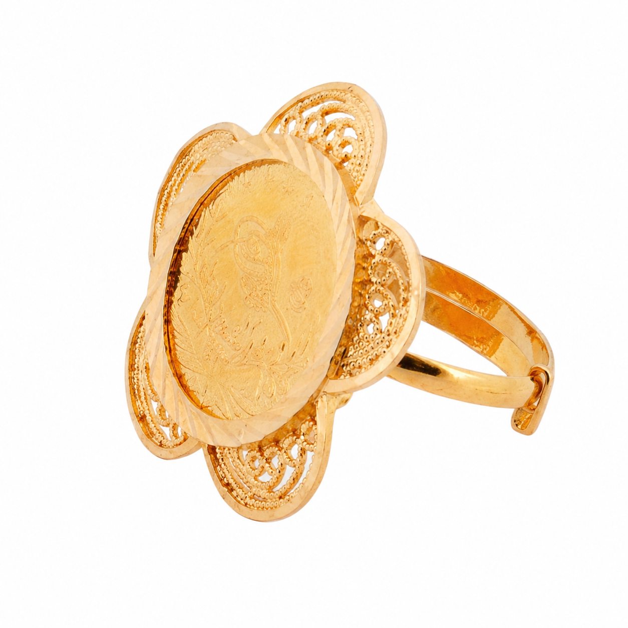 The Coin Flower Ring