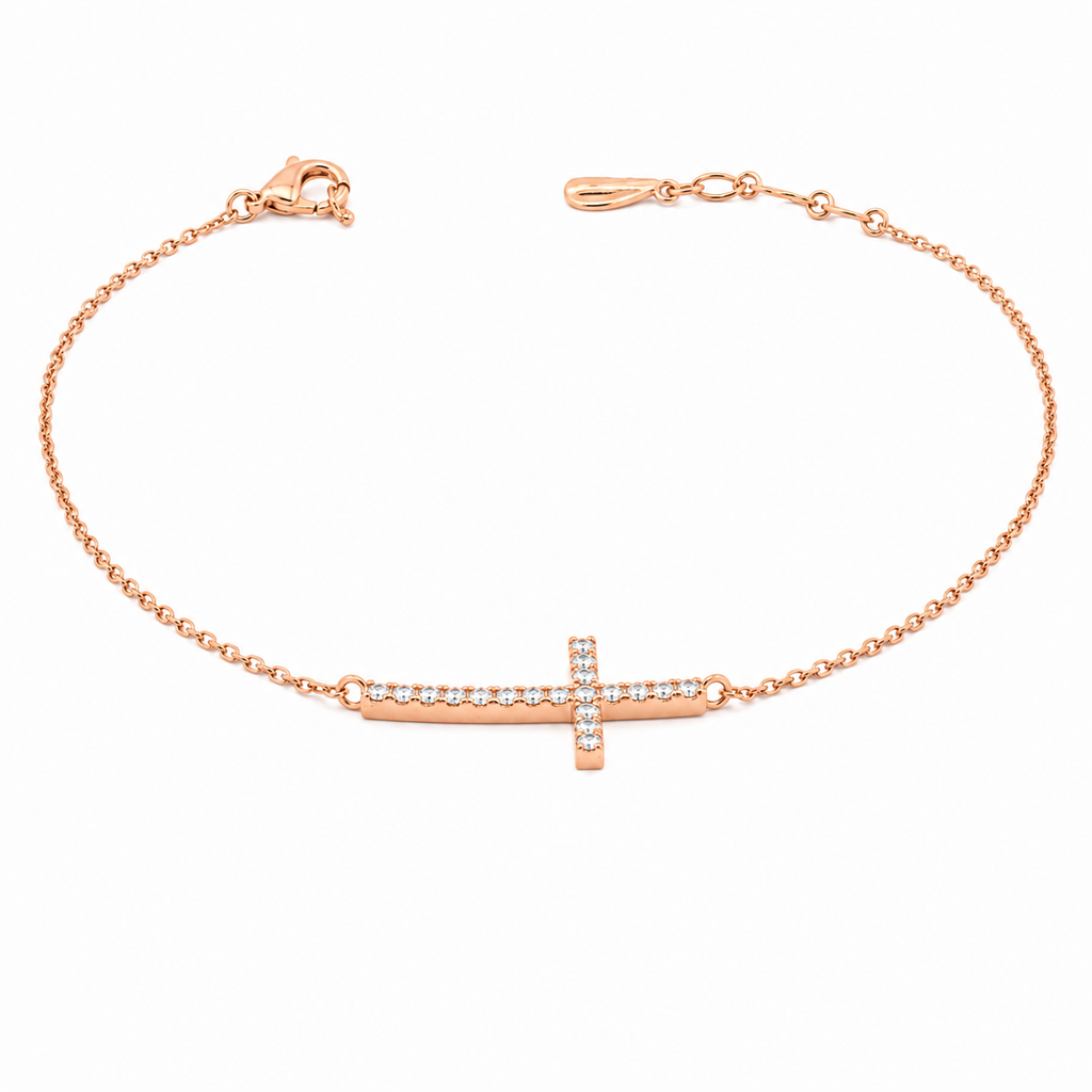 The Diamond Cross Bracelet