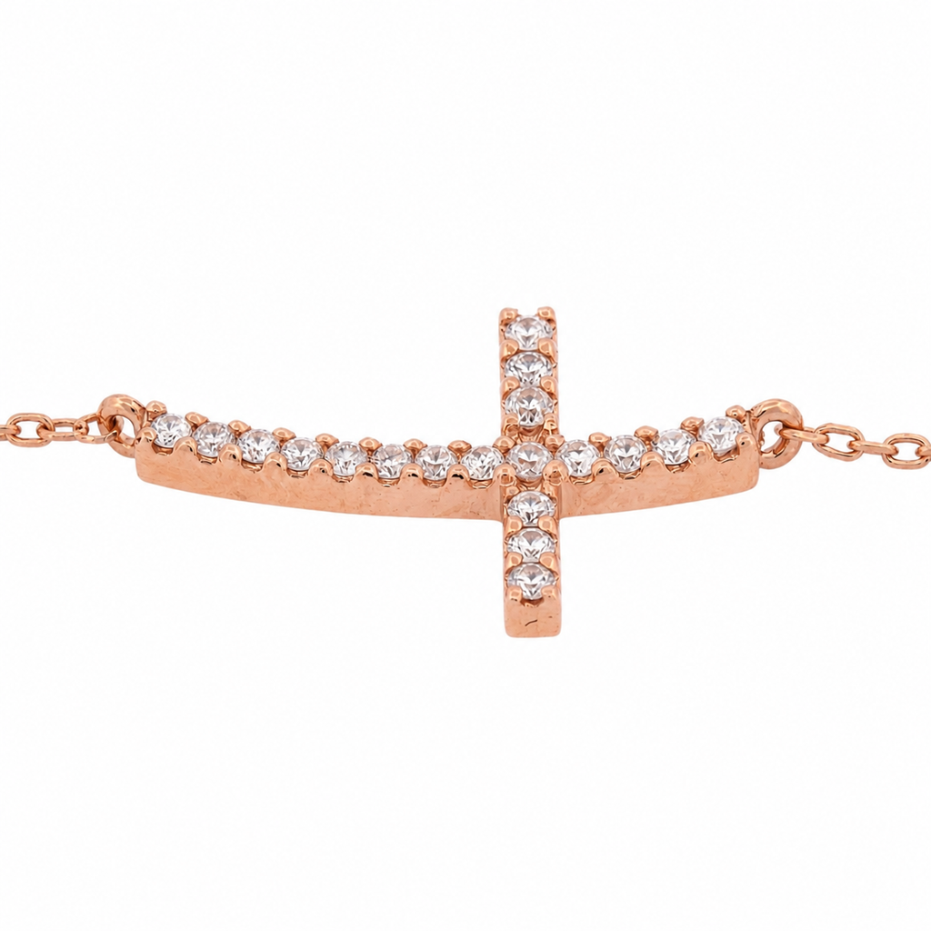 The Diamond Cross Bracelet