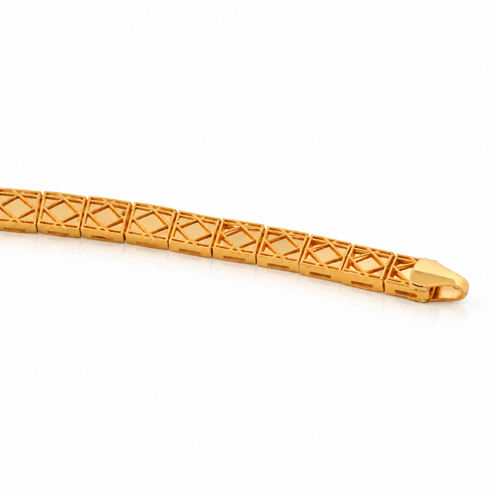 21k yellow gold bracelet