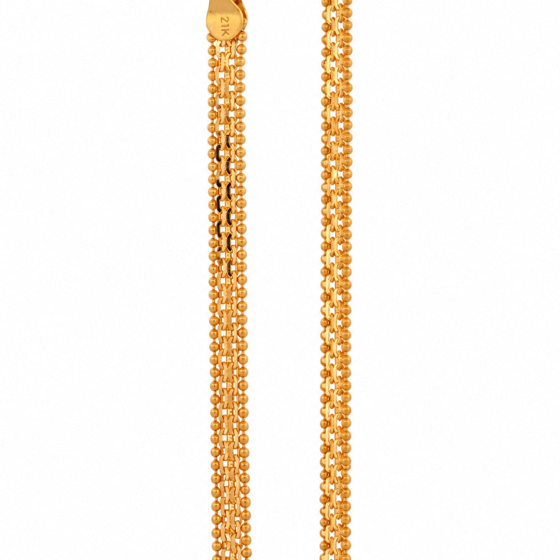 21k yellow gold Gilded Row chain