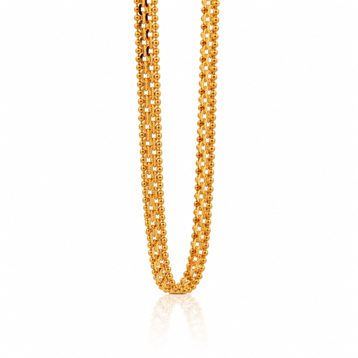 21k yellow gold Gilded Row chain