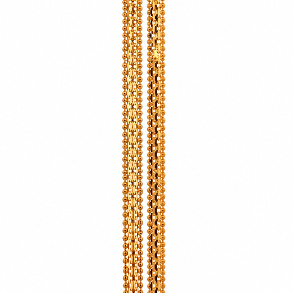 21k yellow gold Gilded Row chain