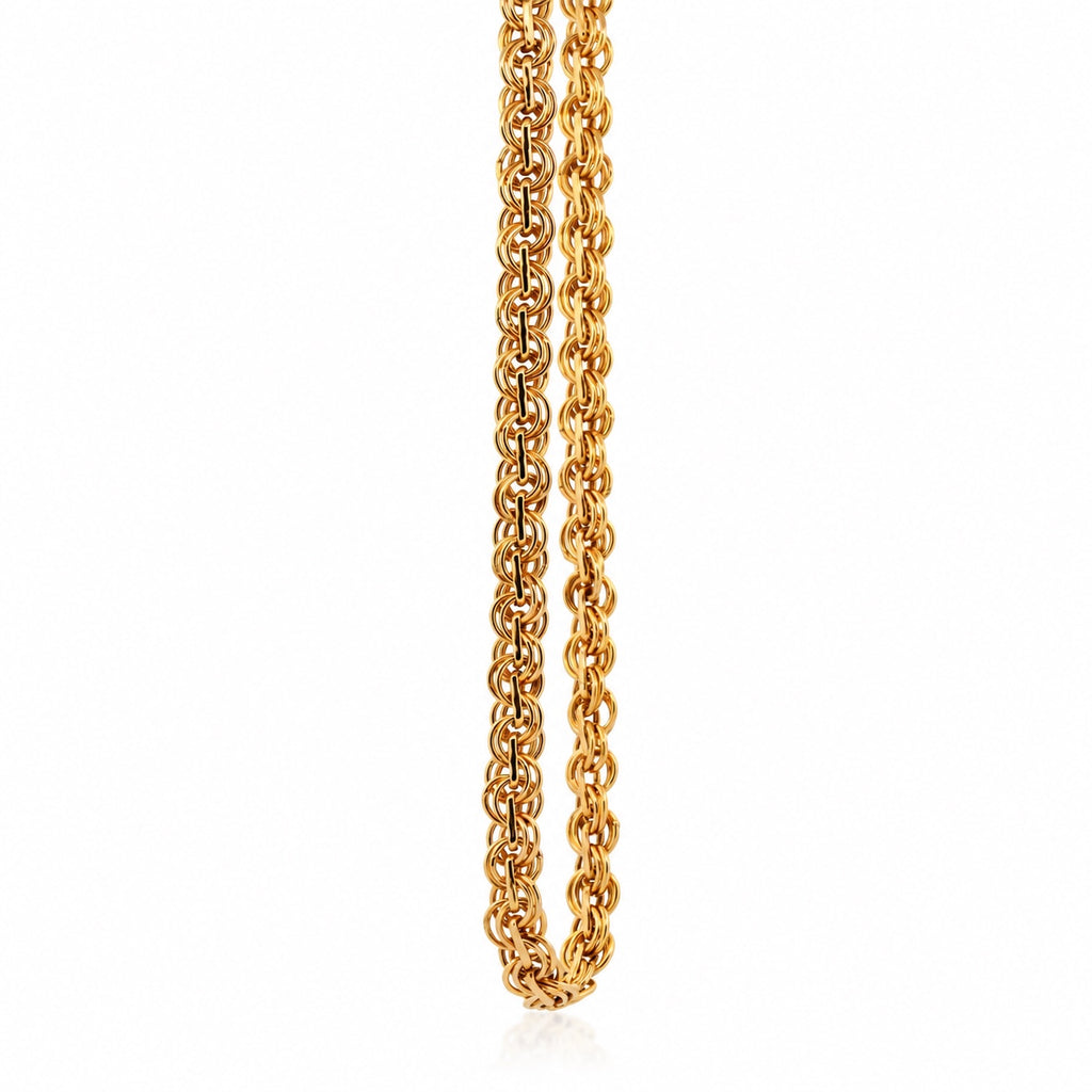 The Torino Chain 14k yellow gold Chino style chain