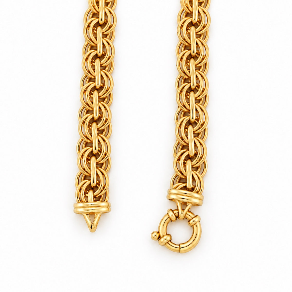 The Torino Chain 14k yellow gold Chino style chain