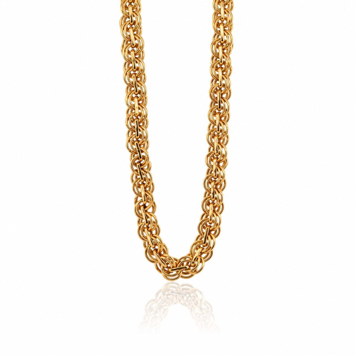 The Torino Chain 14k yellow gold Chino style chain