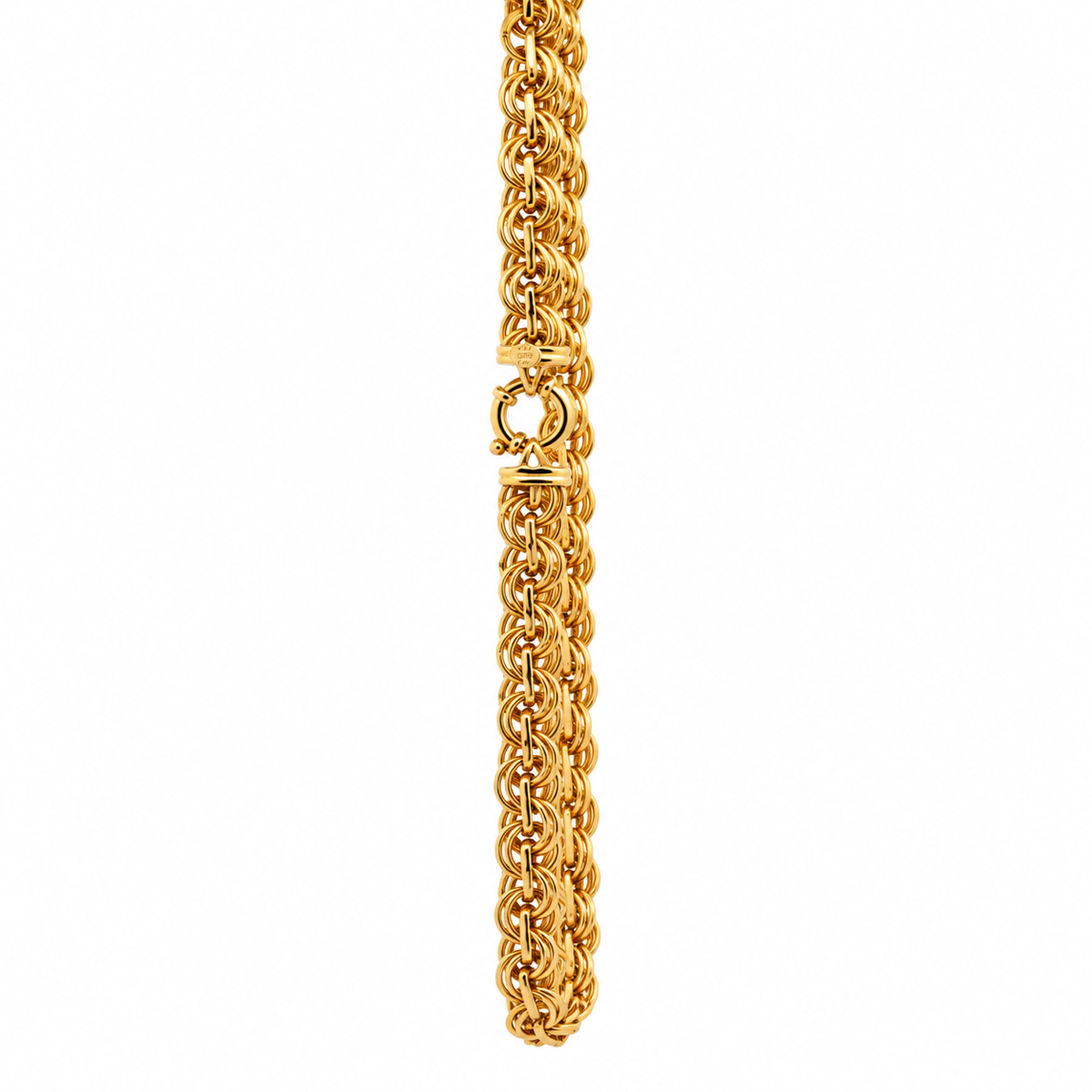 The Torino Chain 14k yellow gold Chino style chain