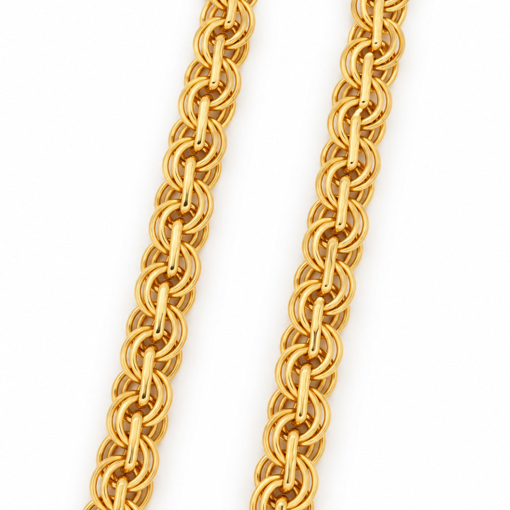 The Torino Chain 14k yellow gold Chino style chain