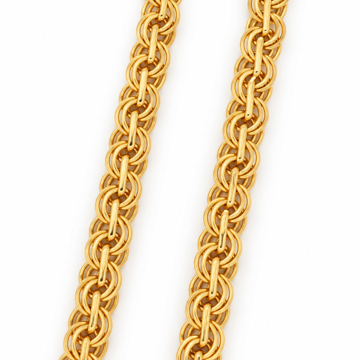 The Torino Chain 14k yellow gold Chino style chain
